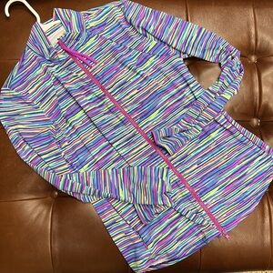 Title Nine Womens Medium Purple Green Jacket